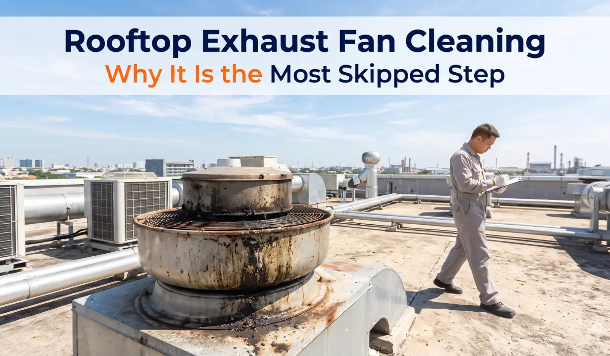 Rooftop Exhaust Fan Cleaning: Why It Is the Most Skipped Step