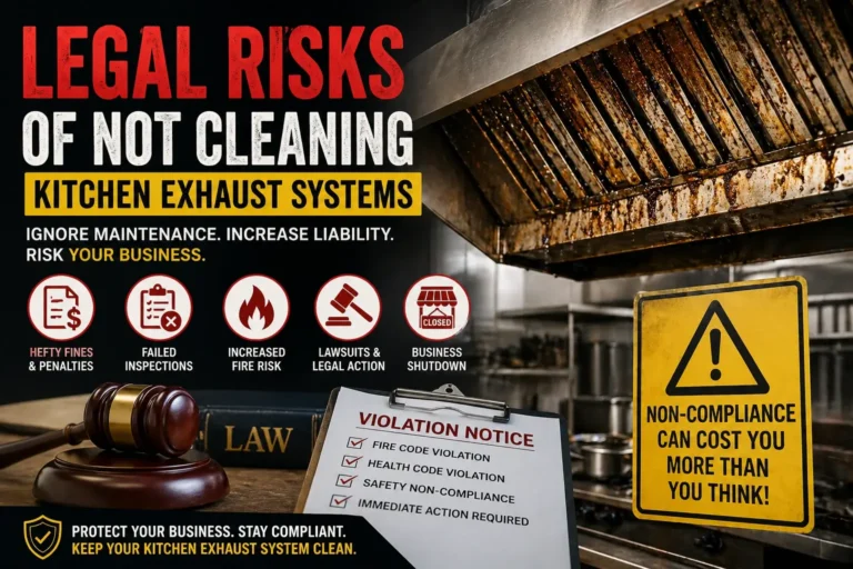Legal Risks of Not Cleaning Kitchen Exhaust Systems | Avoid Fines